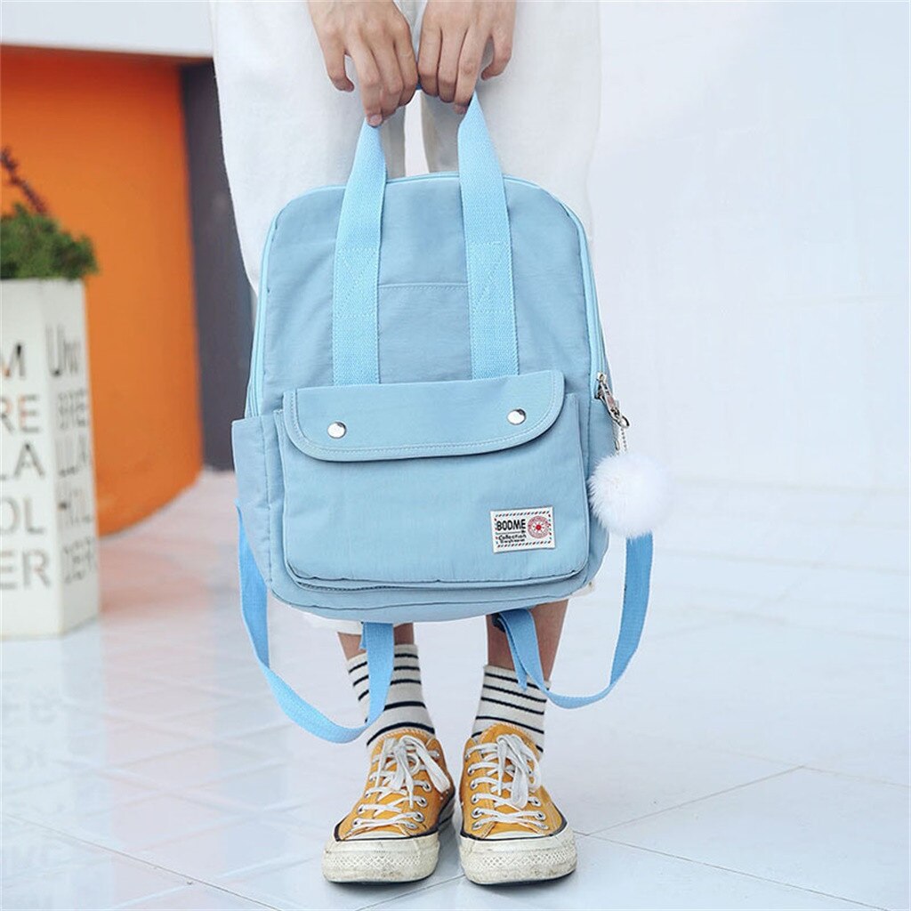 backpack women Large Capacity Solid Color Waterproof Nylon Casual Backpack School Bag backpack women Large Capacity Solid Color Waterproof Nylon Casual Backpack School Bag