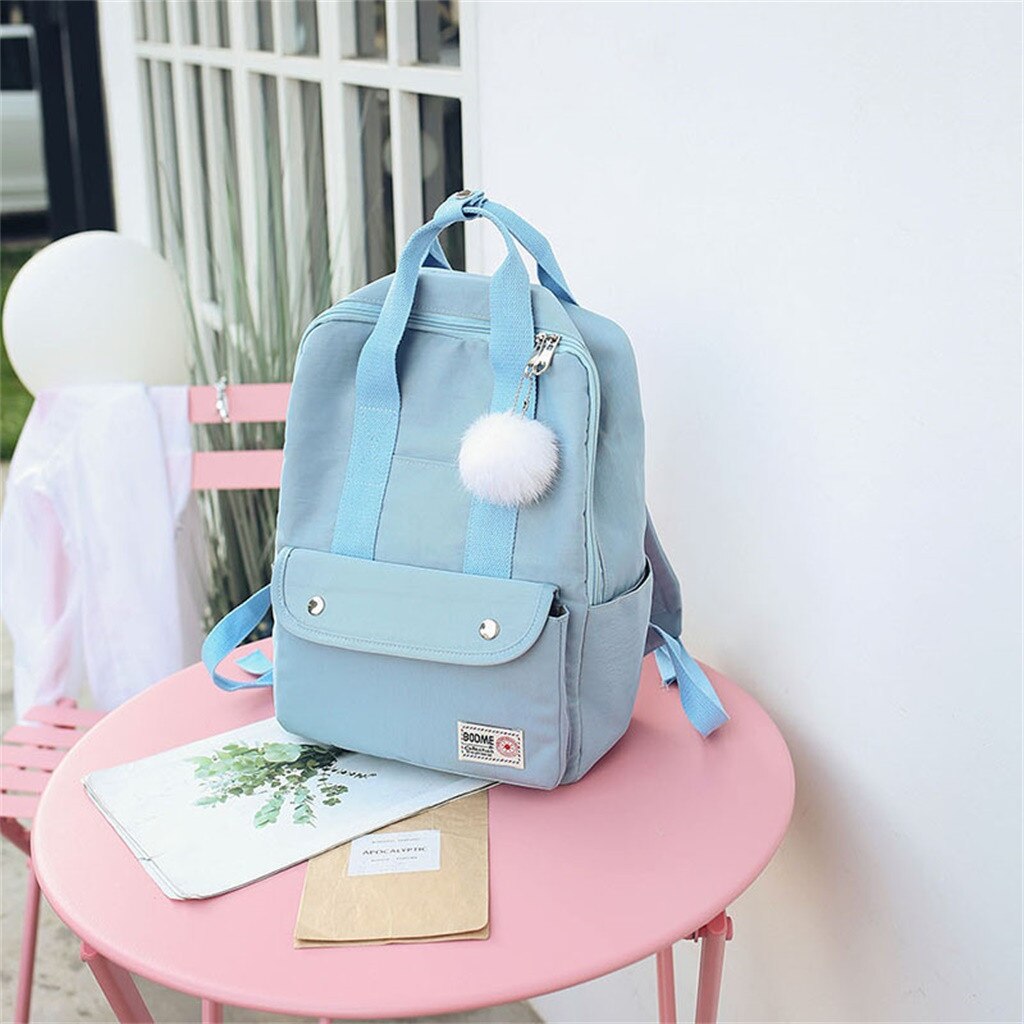 backpack women Large Capacity Solid Color Waterproof Nylon Casual Backpack School Bag backpack women Large Capacity Solid Color Waterproof Nylon Casual Backpack School Bag