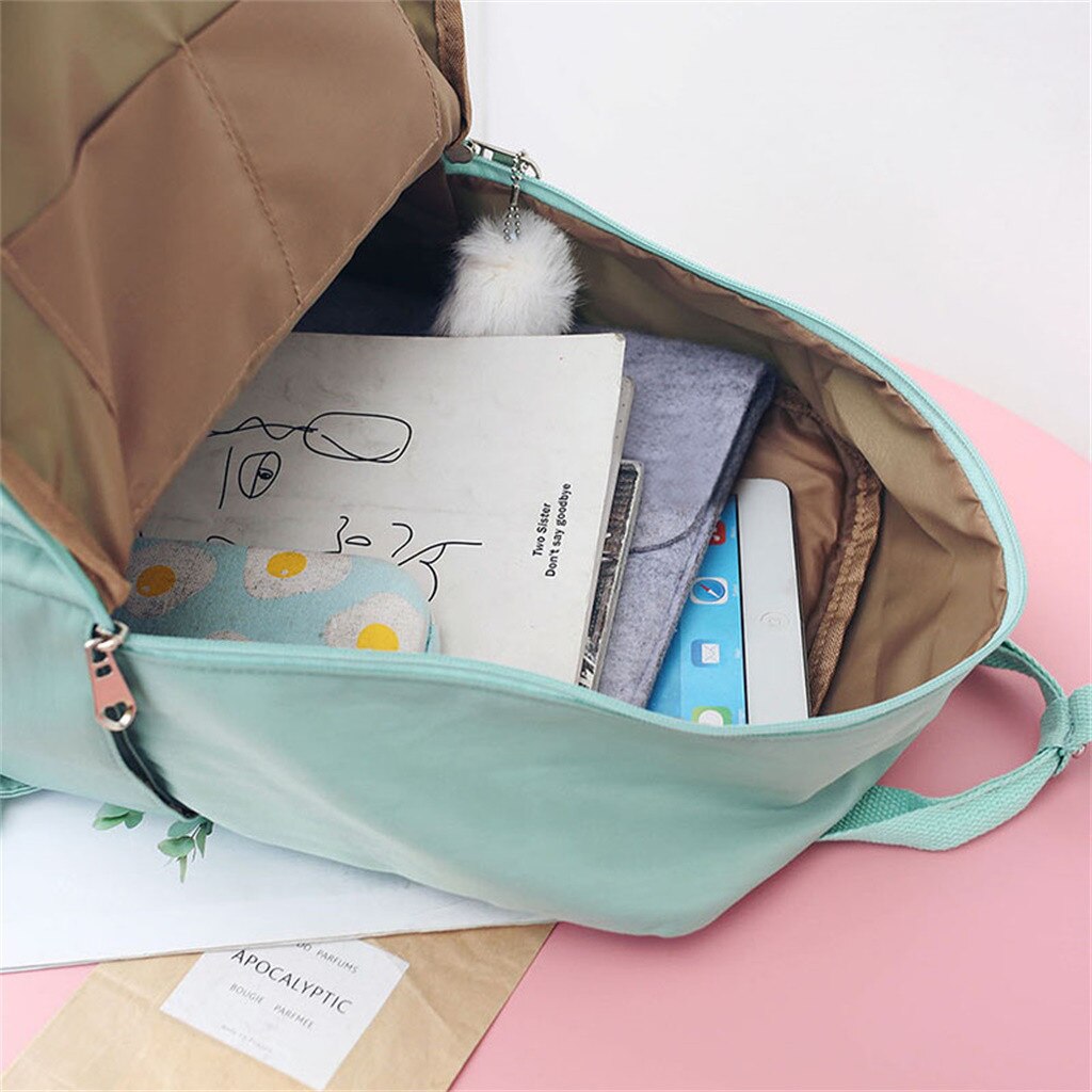 backpack women Large Capacity Solid Color Waterproof Nylon Casual Backpack School Bag backpack women Large Capacity Solid Color Waterproof Nylon Casual Backpack School Bag