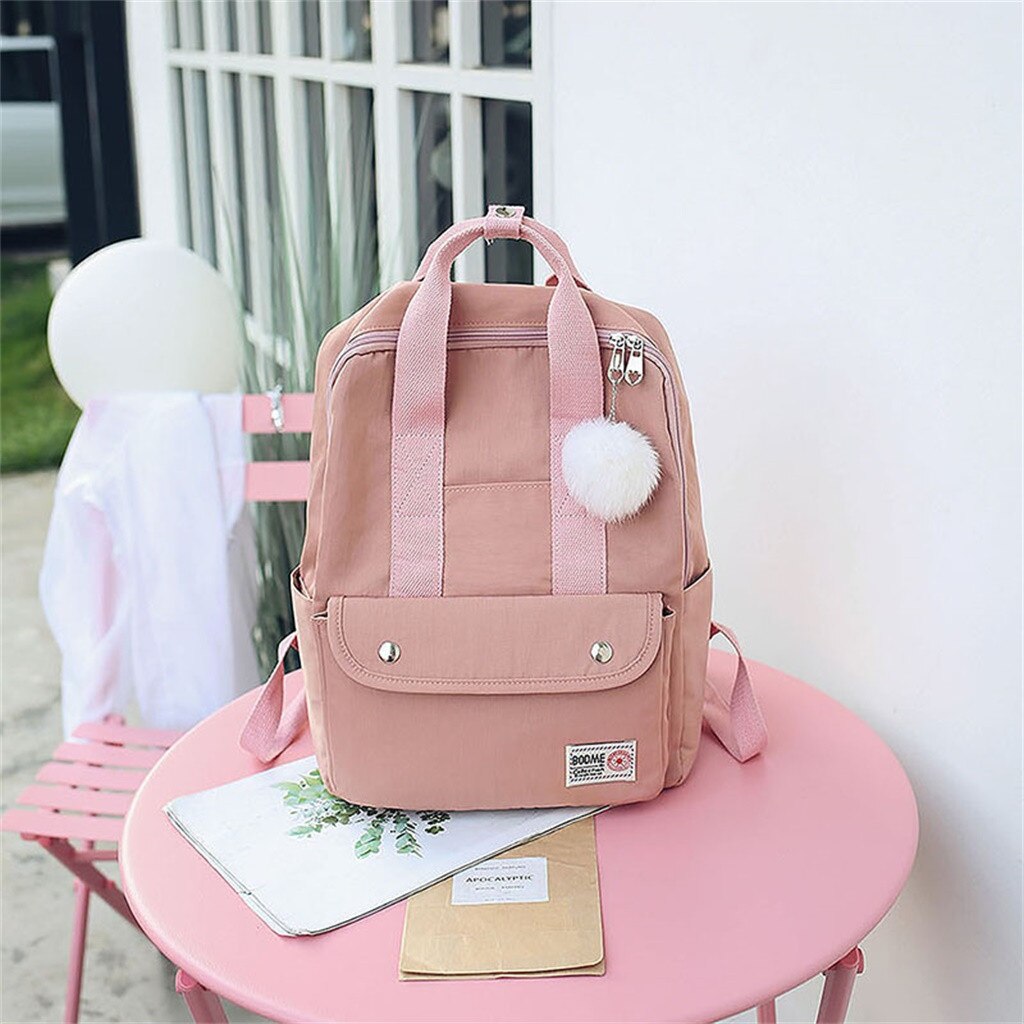 backpack women Large Capacity Solid Color Waterproof Nylon Casual Backpack School Bag backpack women Large Capacity Solid Color Waterproof Nylon Casual Backpack School Bag