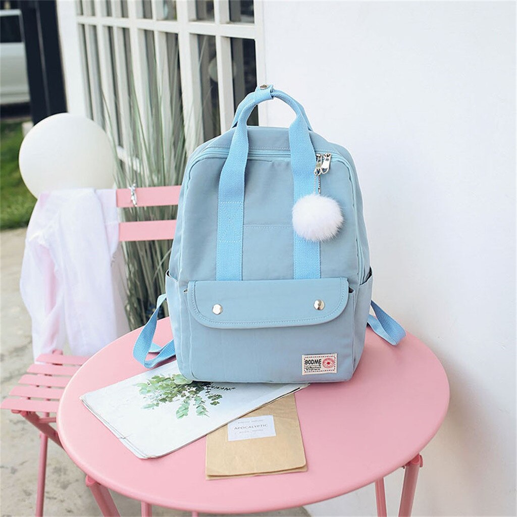 backpack women Large Capacity Solid Color Waterproof Nylon Casual Backpack School Bag backpack women Large Capacity Solid Color Waterproof Nylon Casual Backpack School Bag