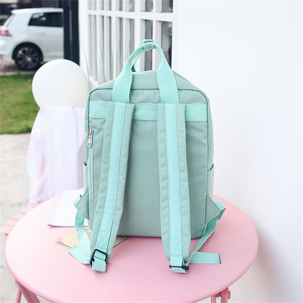 backpack women Large Capacity Solid Color Waterproof Nylon Casual Backpack School Bag backpack women Large Capacity Solid Color Waterproof Nylon Casual Backpack School Bag
