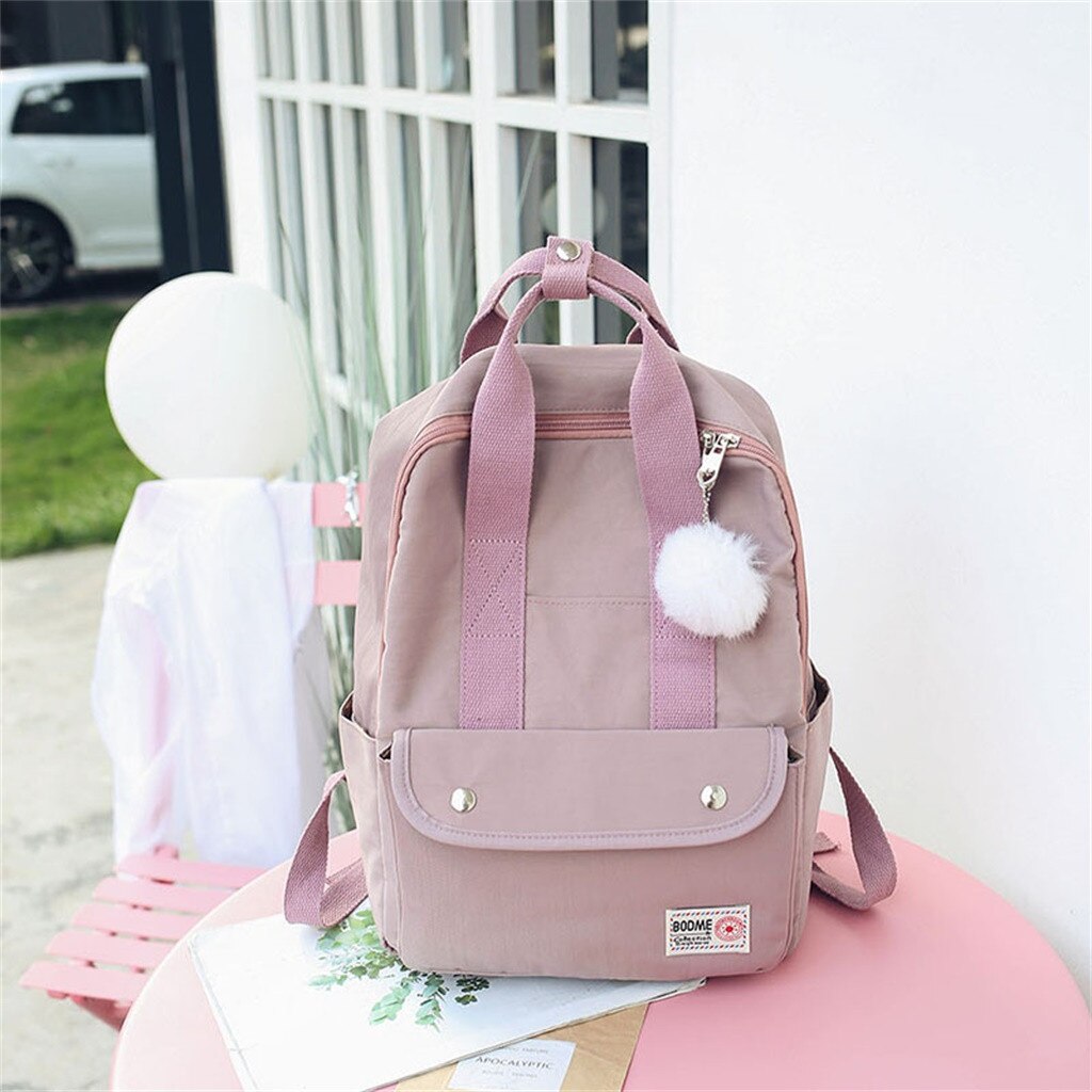 backpack women Large Capacity Solid Color Waterproof Nylon Casual Backpack School Bag backpack women Large Capacity Solid Color Waterproof Nylon Casual Backpack School Bag