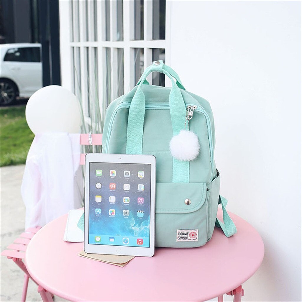 backpack women Large Capacity Solid Color Waterproof Nylon Casual Backpack School Bag backpack women Large Capacity Solid Color Waterproof Nylon Casual Backpack School Bag