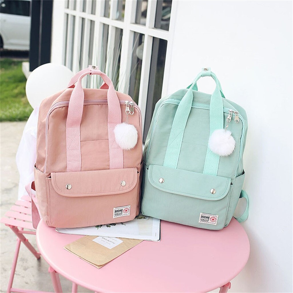 backpack women Large Capacity Solid Color Waterproof Nylon Casual Backpack School Bag backpack women Large Capacity Solid Color Waterproof Nylon Casual Backpack School Bag
