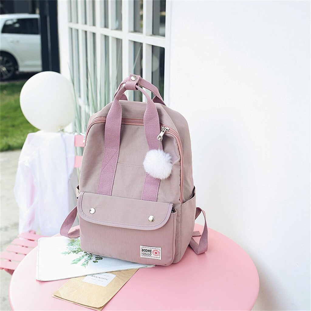 backpack women Large Capacity Solid Color Waterproof Nylon Casual Backpack School Bag backpack women Large Capacity Solid Color Waterproof Nylon Casual Backpack School Bag