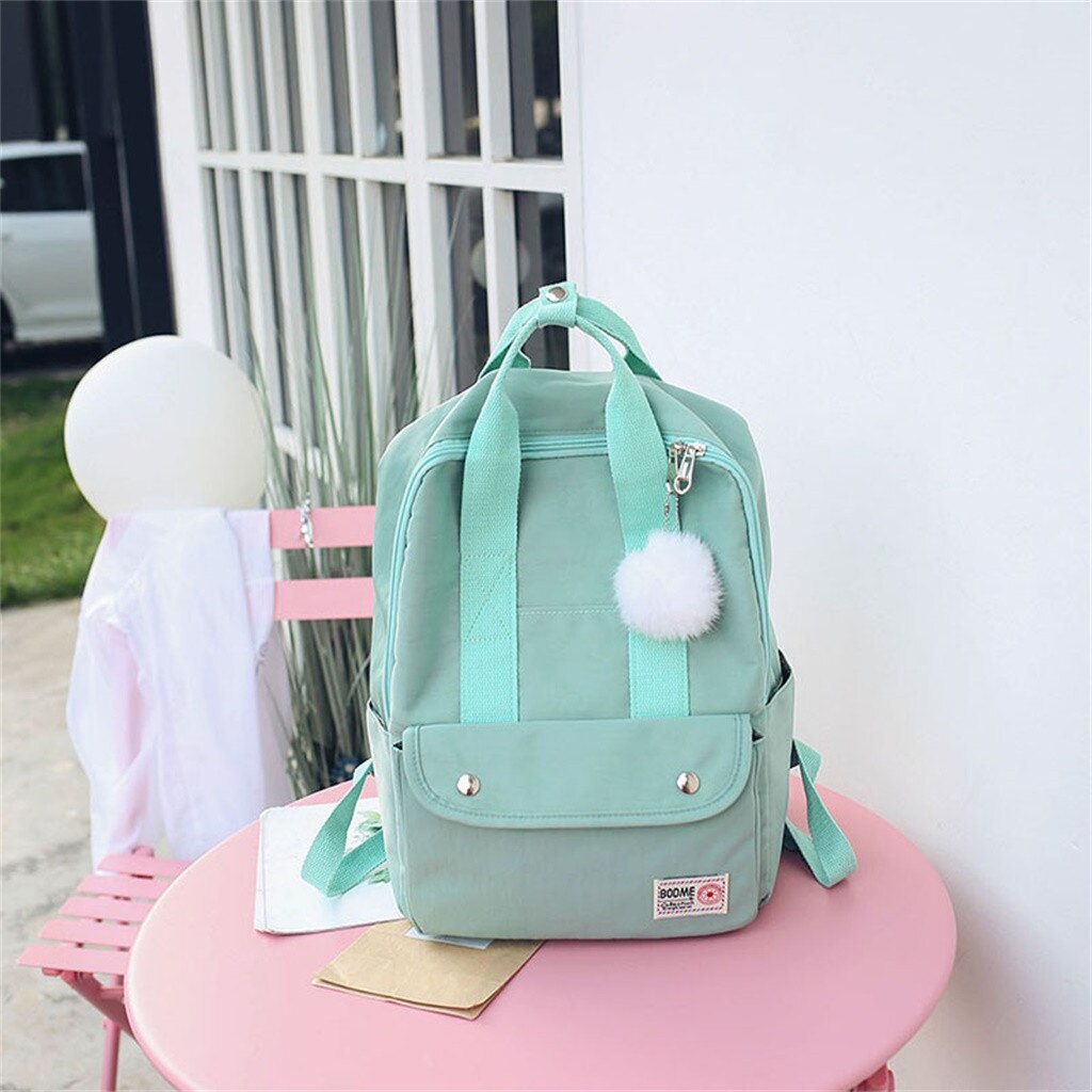 backpack women Large Capacity Solid Color Waterproof Nylon Casual Backpack School Bag backpack women Large Capacity Solid Color Waterproof Nylon Casual Backpack School Bag