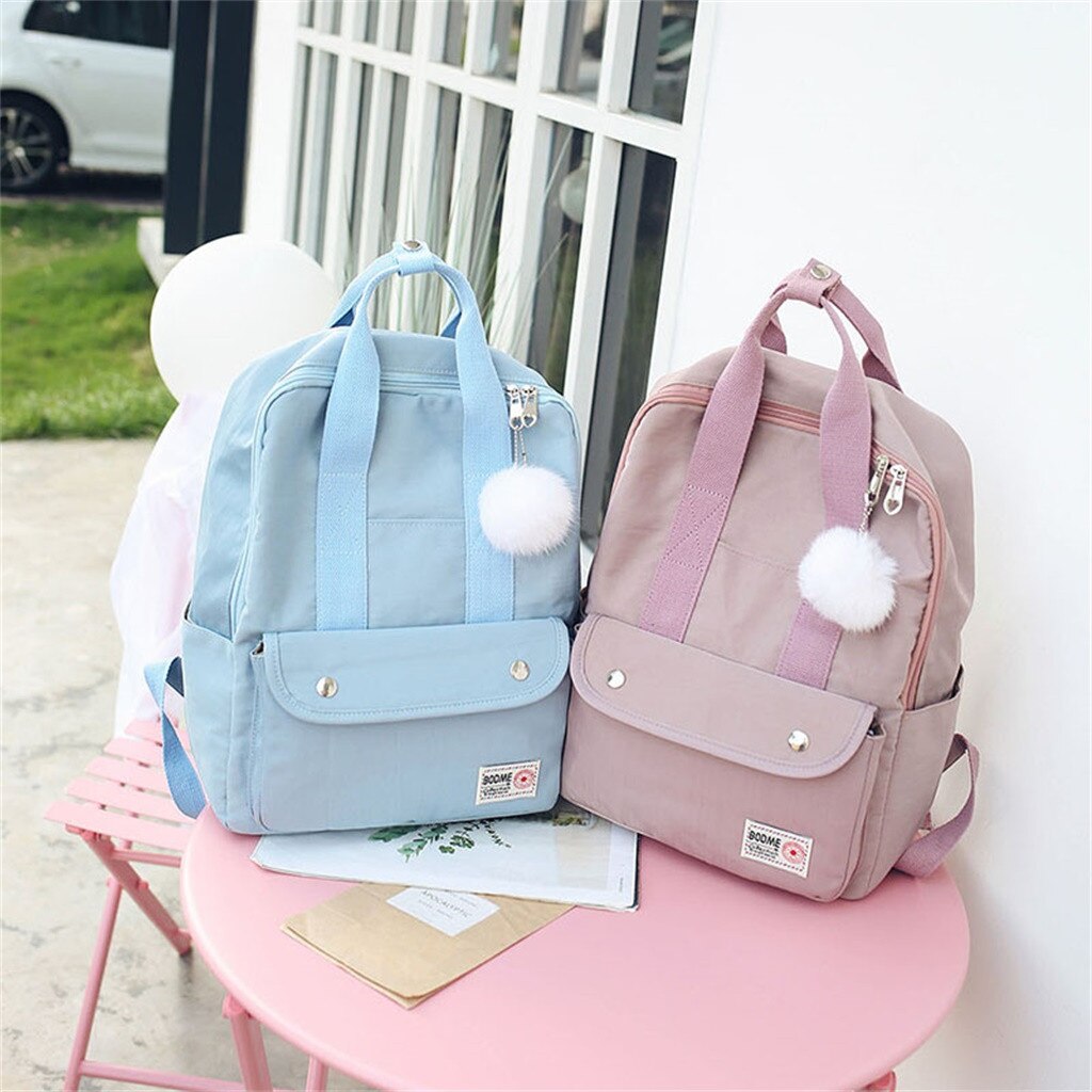 backpack women Large Capacity Solid Color Waterproof Nylon Casual Backpack School Bag backpack women Large Capacity Solid Color Waterproof Nylon Casual Backpack School Bag
