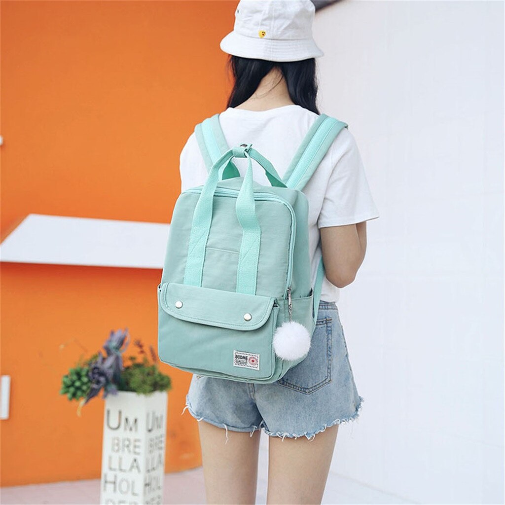 backpack women Large Capacity Solid Color Waterproof Nylon Casual Backpack School Bag backpack women Large Capacity Solid Color Waterproof Nylon Casual Backpack School Bag