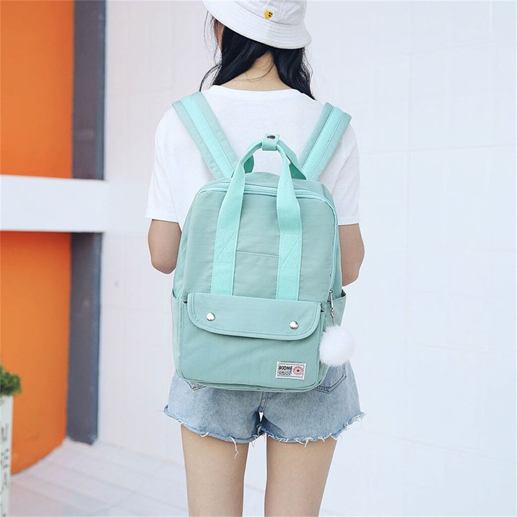 backpack women Large Capacity Solid Color Waterproof Nylon Casual Backpack School Bag backpack women Large Capacity Solid Color Waterproof Nylon Casual Backpack School Bag