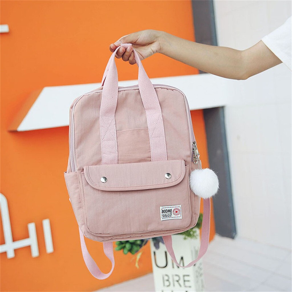 backpack women Large Capacity Solid Color Waterproof Nylon Casual Backpack School Bag backpack women Large Capacity Solid Color Waterproof Nylon Casual Backpack School Bag