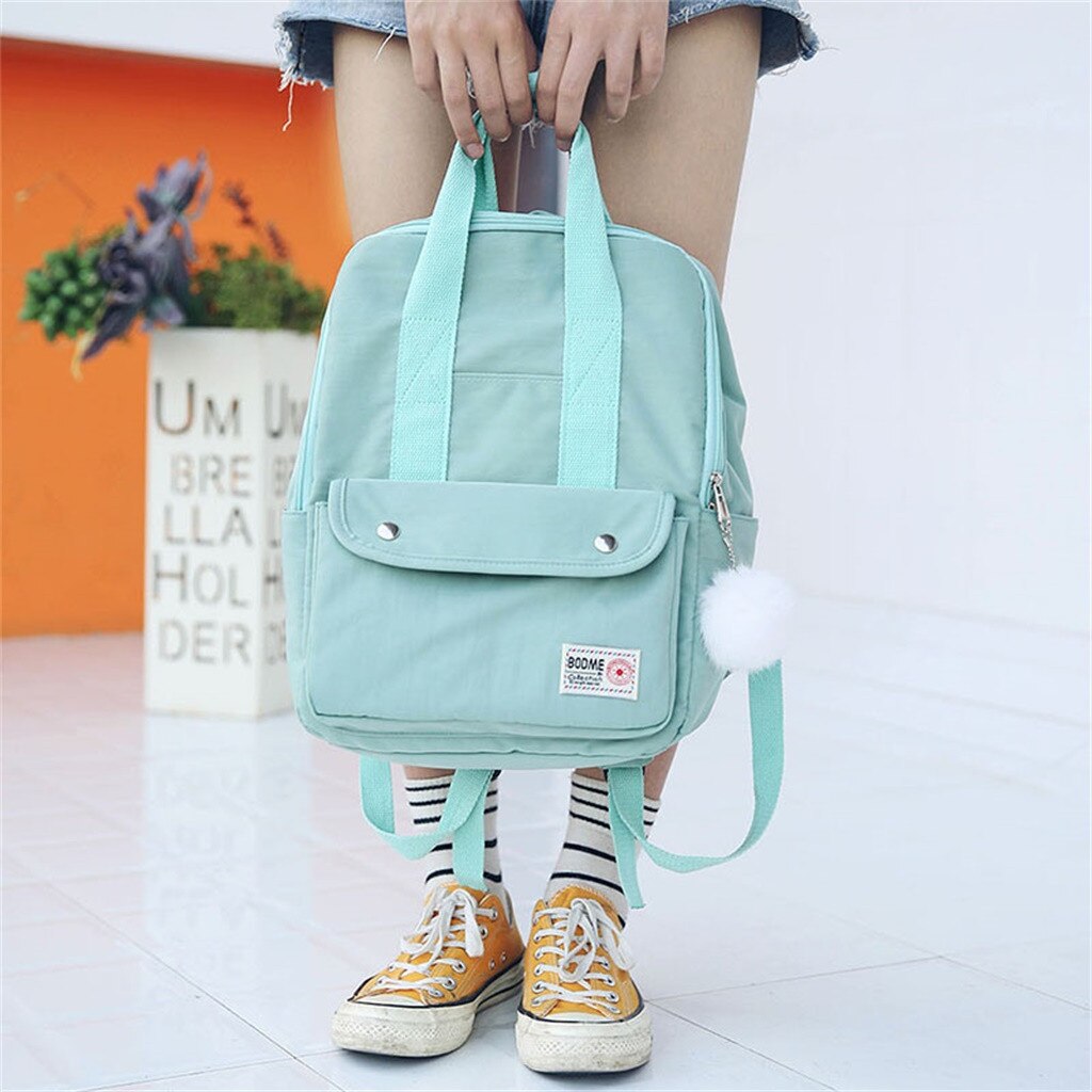 backpack women Large Capacity Solid Color Waterproof Nylon Casual Backpack School Bag backpack women Large Capacity Solid Color Waterproof Nylon Casual Backpack School Bag