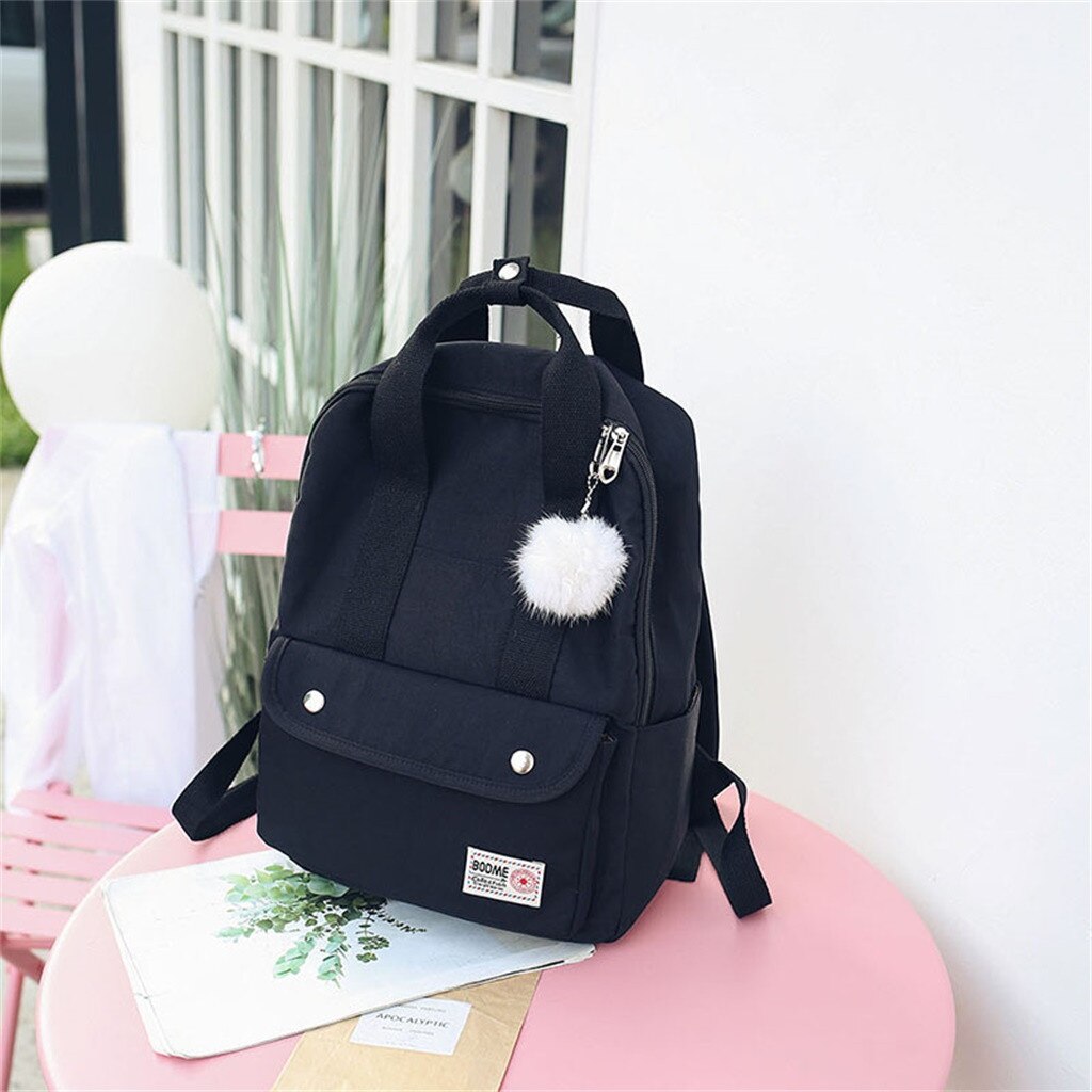 backpack women Large Capacity Solid Color Waterproof Nylon Casual Backpack School Bag backpack women Large Capacity Solid Color Waterproof Nylon Casual Backpack School Bag