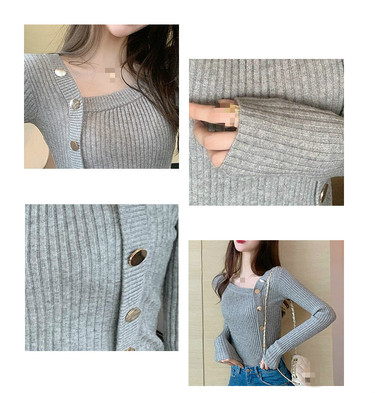 Neploe New Autumn Ladies All-match Sweater Single-breasted Knitted Cardigan Neploe New Autumn Ladies All-match Sweater Single-breasted Knitted Cardigan