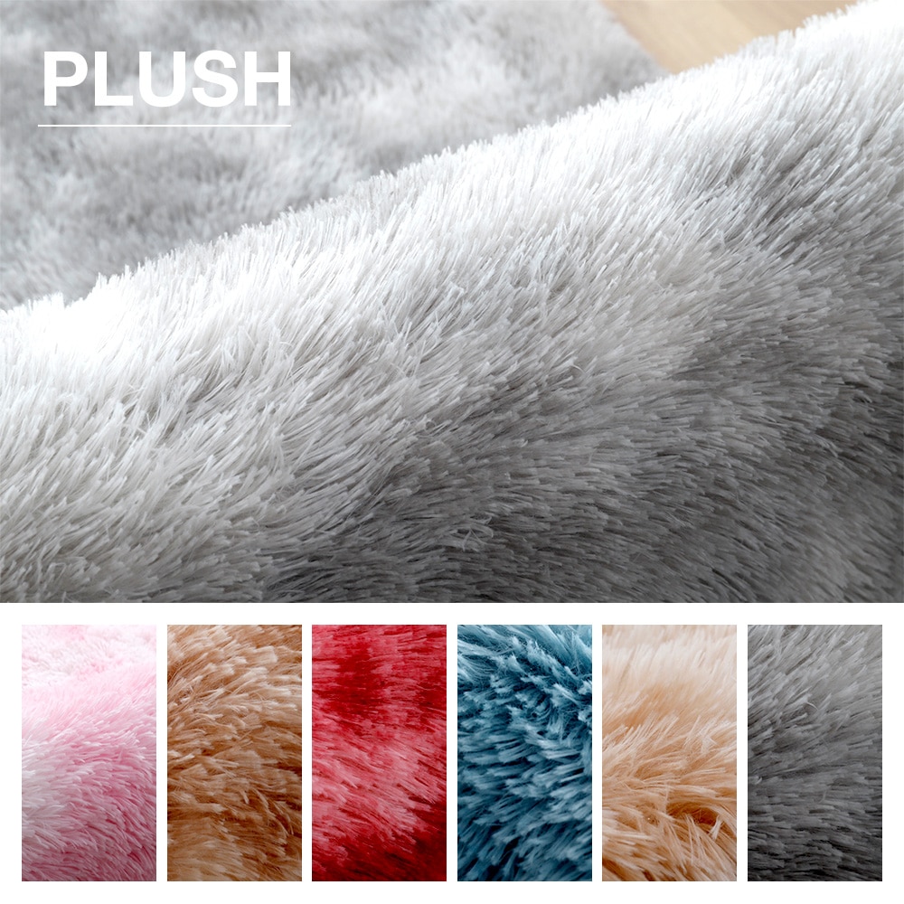 Plush Carpet for Living Room Fluffy Rug Thick Bed Room Carpets Anti-slip Floor Plush Carpet for Living Room Fluffy Rug Thick Bed Room Carpets Anti-slip Floor