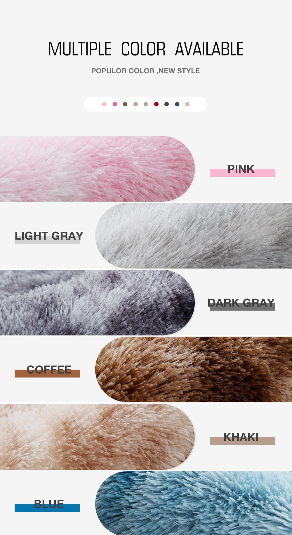 Plush Carpet for Living Room Fluffy Rug Thick Bed Room Carpets Anti-slip Floor Plush Carpet for Living Room Fluffy Rug Thick Bed Room Carpets Anti-slip Floor
