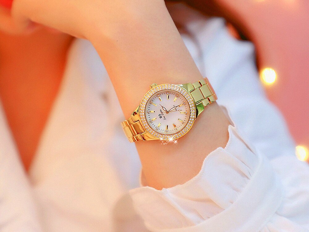 Luxury Brand Lady Crystal Watch Women Dress Watch Diamond Fashion Rose Gold Luxury Brand Lady Crystal Watch Women Dress Watch Diamond Fashion Rose Gold