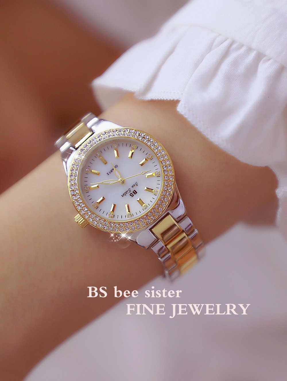 Luxury Brand Lady Crystal Watch Women Dress Watch Diamond Fashion Rose Gold Luxury Brand Lady Crystal Watch Women Dress Watch Diamond Fashion Rose Gold